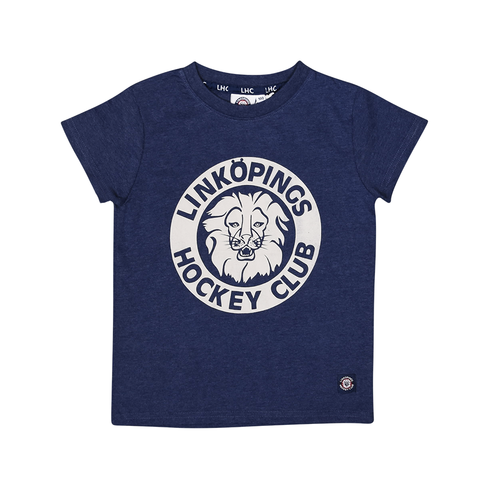 T-shirt Blåmelange retro BARN