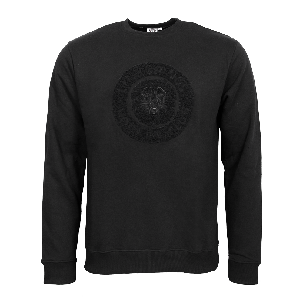 Sweatshirt svart frotté