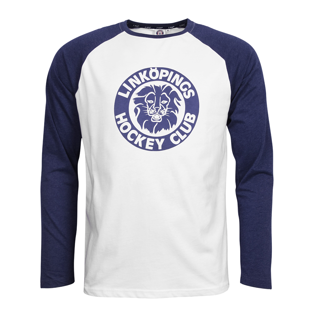 Långärmad T-shirt blå och offwhite